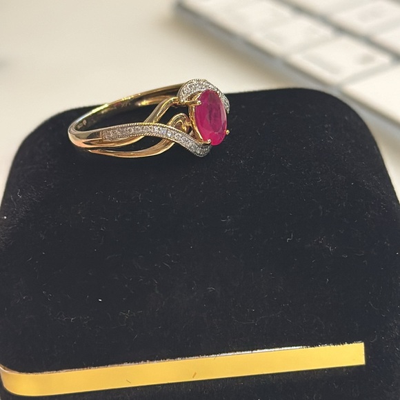 Natural Ruby & Gold Ring ✨ - Picture 5 of 6